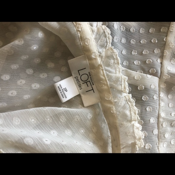 {LOFT} sheer polka dot blouse - Picture 5 of 5